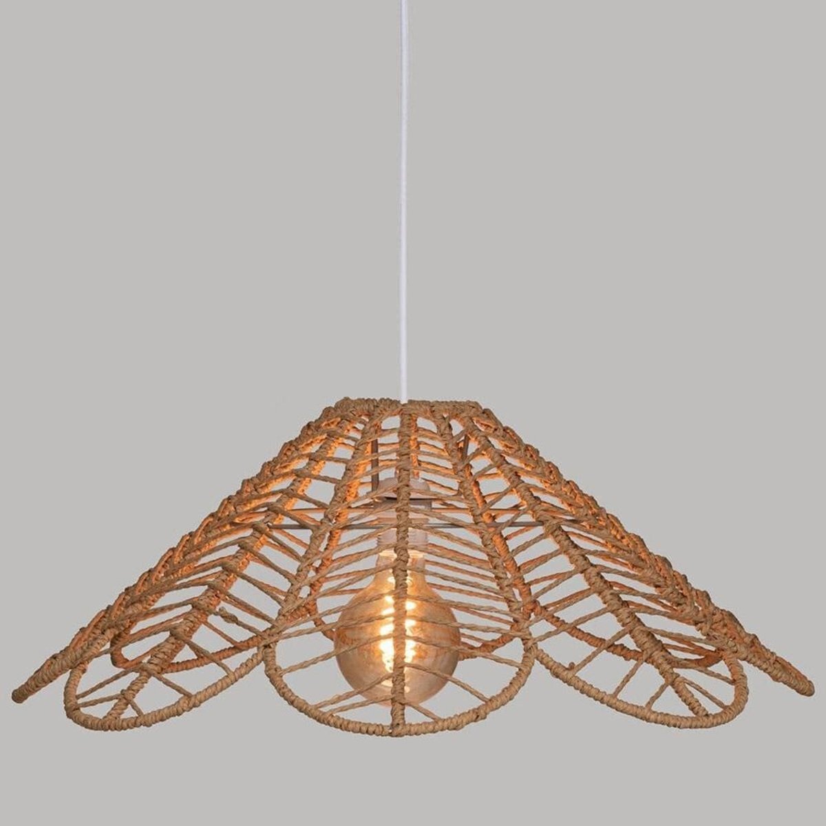 Suspension Corde Folk Naturel D58 beige, ATMOSPHERA