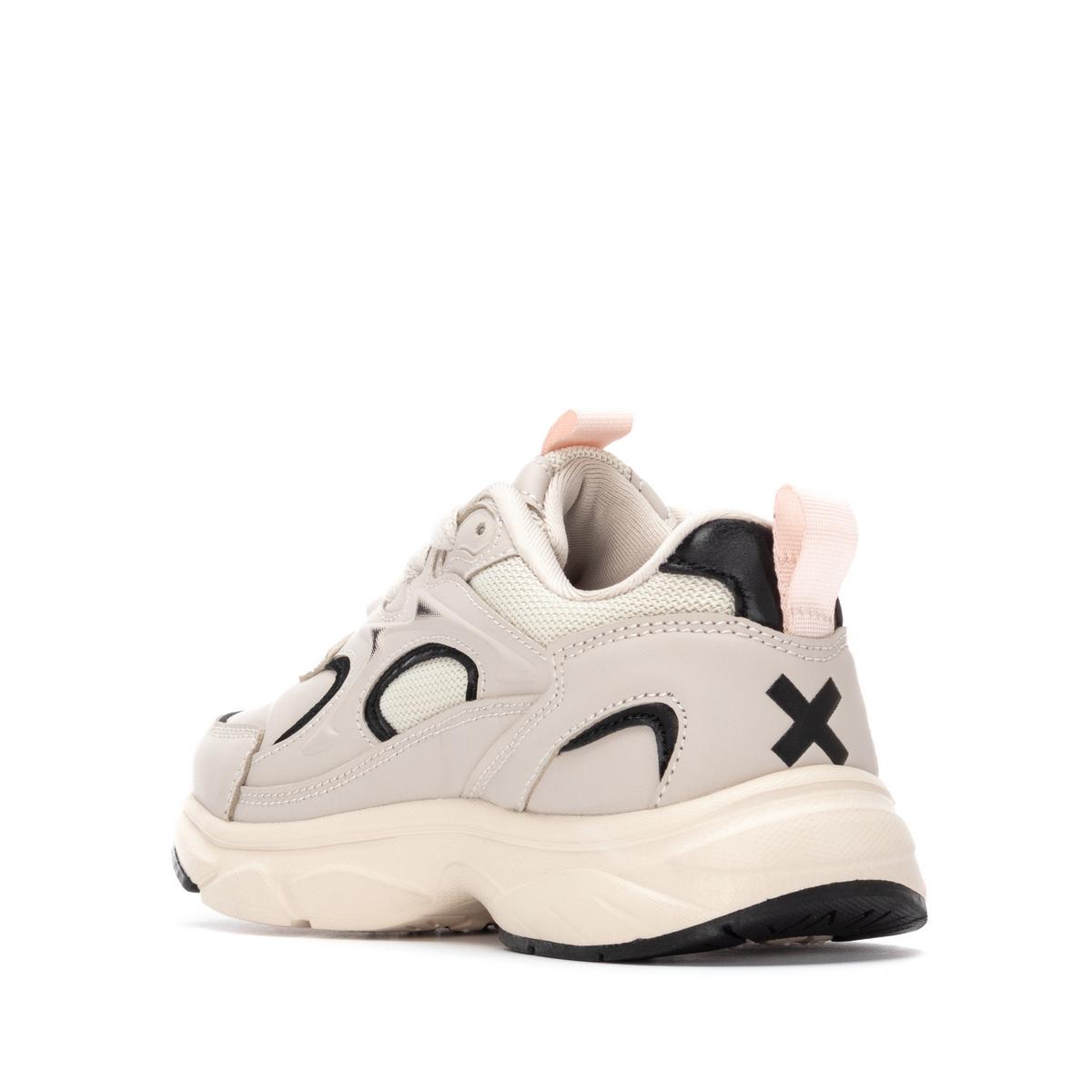 Baskets Plaine Lacets beige, XTI