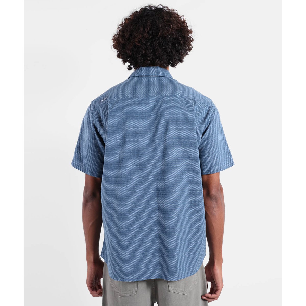 Chemise manches courtes LINES indigo, OXBOW