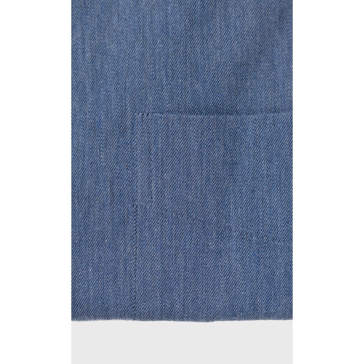 Chemise Confort fit unie effet denim bleu ciel, ACROSS
