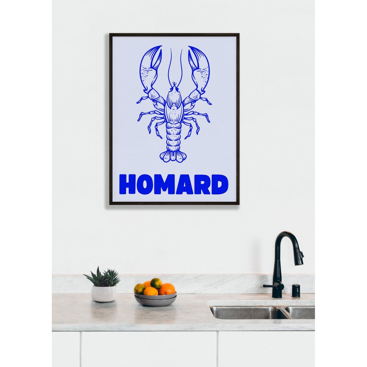 Affiche Homard blanc, L'AFFICHERIE