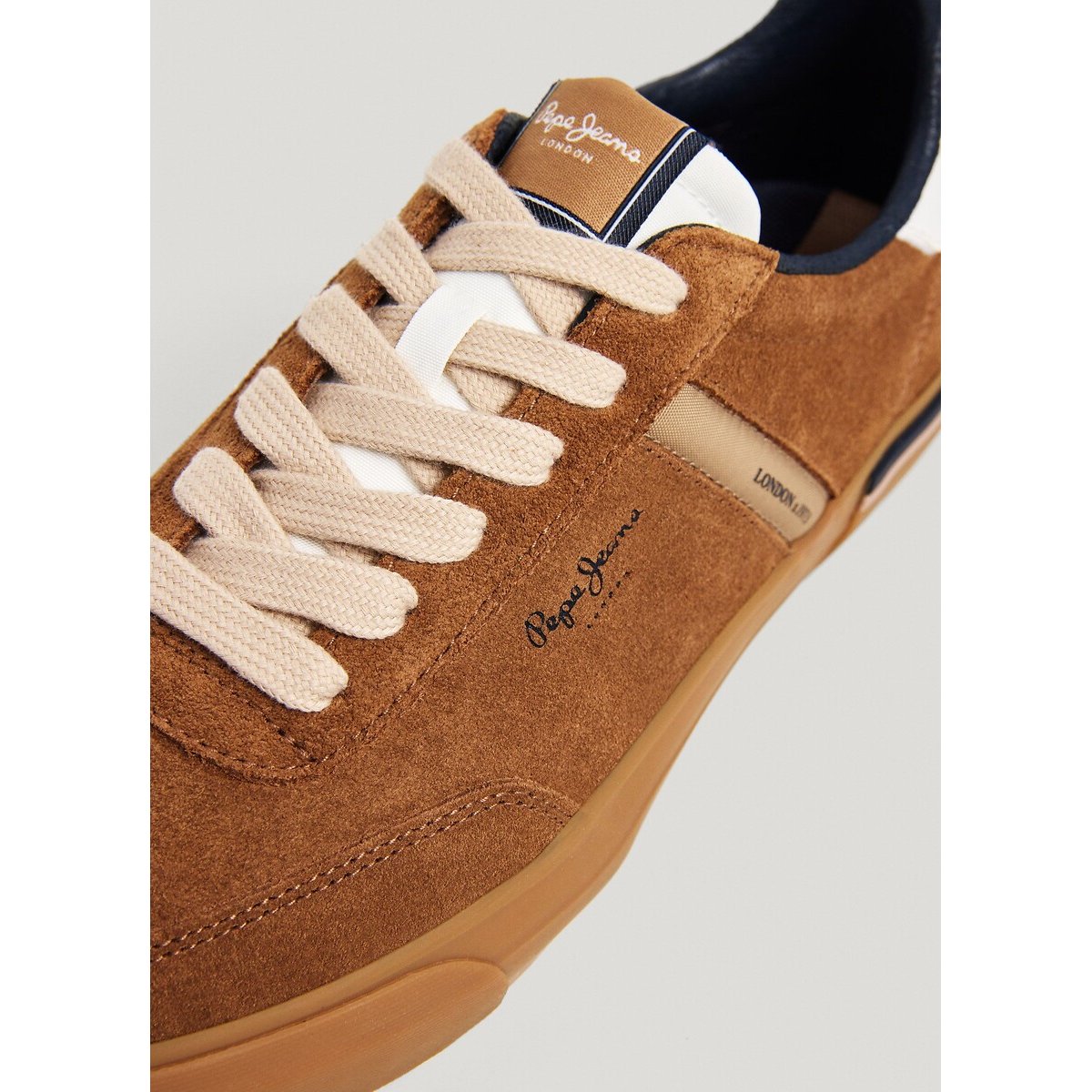 Sneaker aus Wildleder KENTON SUEDE kamel, PEPE JEANS