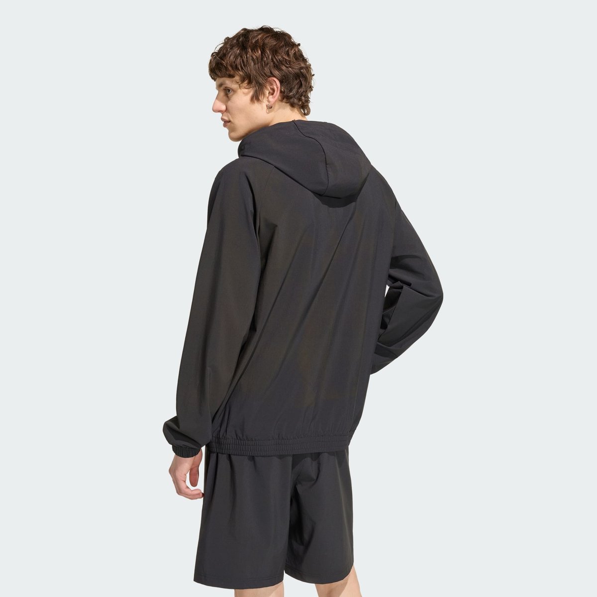 Veste De Survêtement Zip Intégral Capuche Trèfle Tech Essentials Veste De Survêtement Zip Intégral Capuche Trèfle Tech Essentials black, adidas Originals