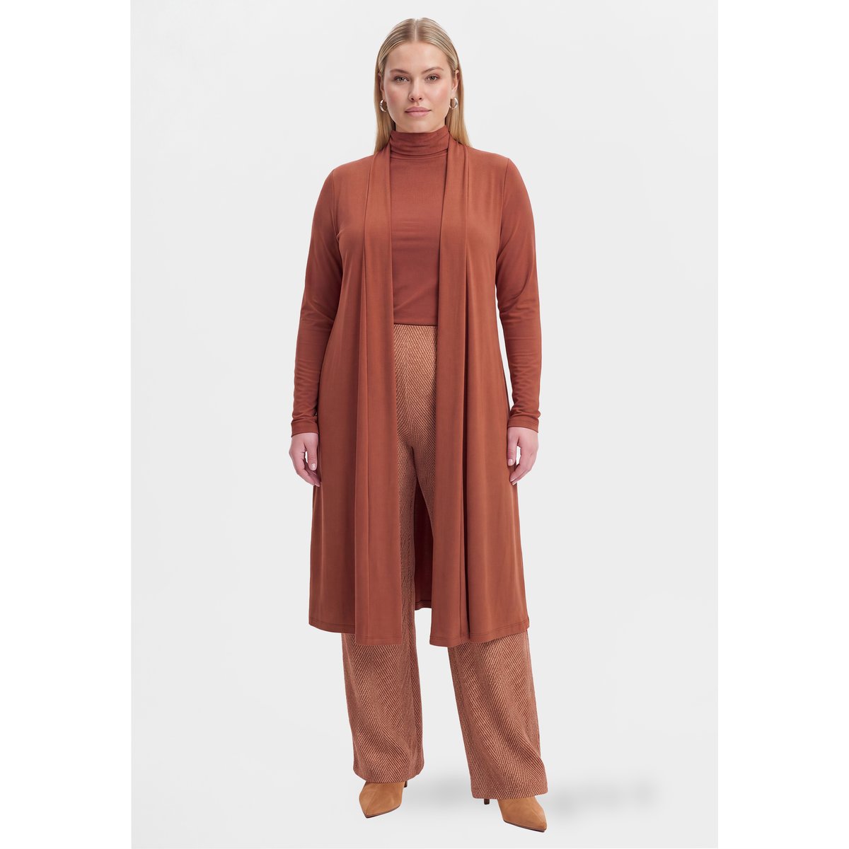 Cardigan avec manches longues brun moyen, YOEK