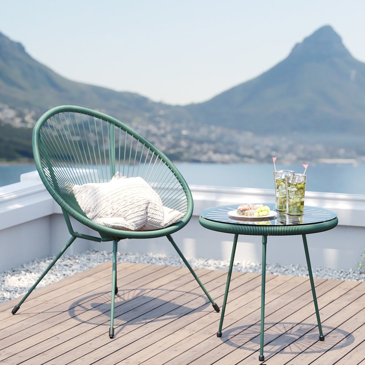 Salon de jardin, ACAPULCO vert, KARE DESIGN