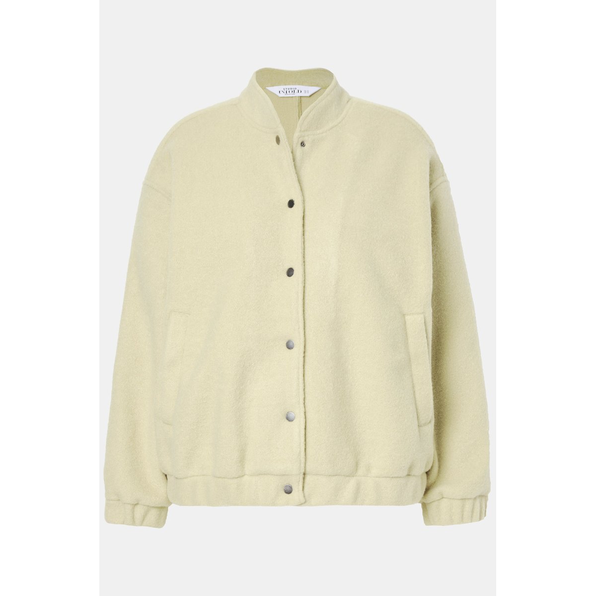Blouson oversize, aspect lainage vert tilleul, STUDIO UNTOLD