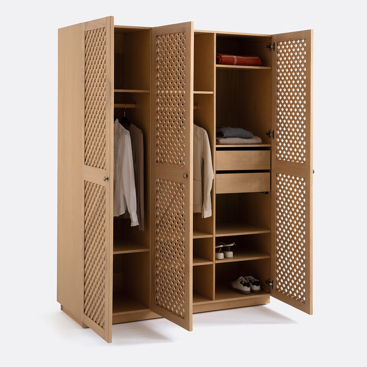 Armario de 3 puertas, Quadri natural, LA REDOUTE INTERIEURS