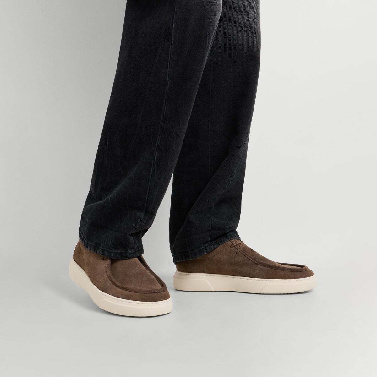 Baskets Bluchers En Daim bowie grey, PEPE JEANS