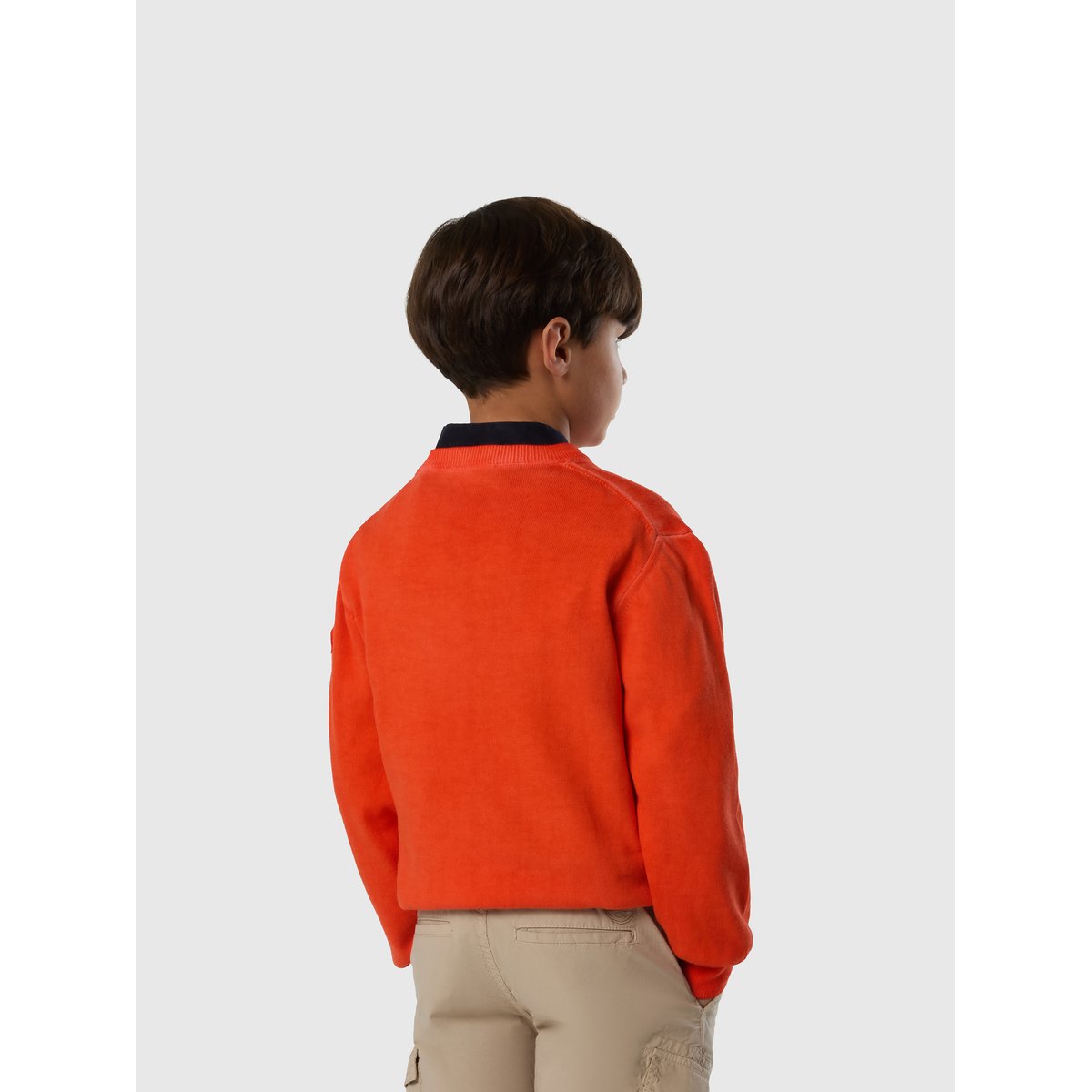 Pull à col rond avec écusson de logo grenadine, NORTH SAILS