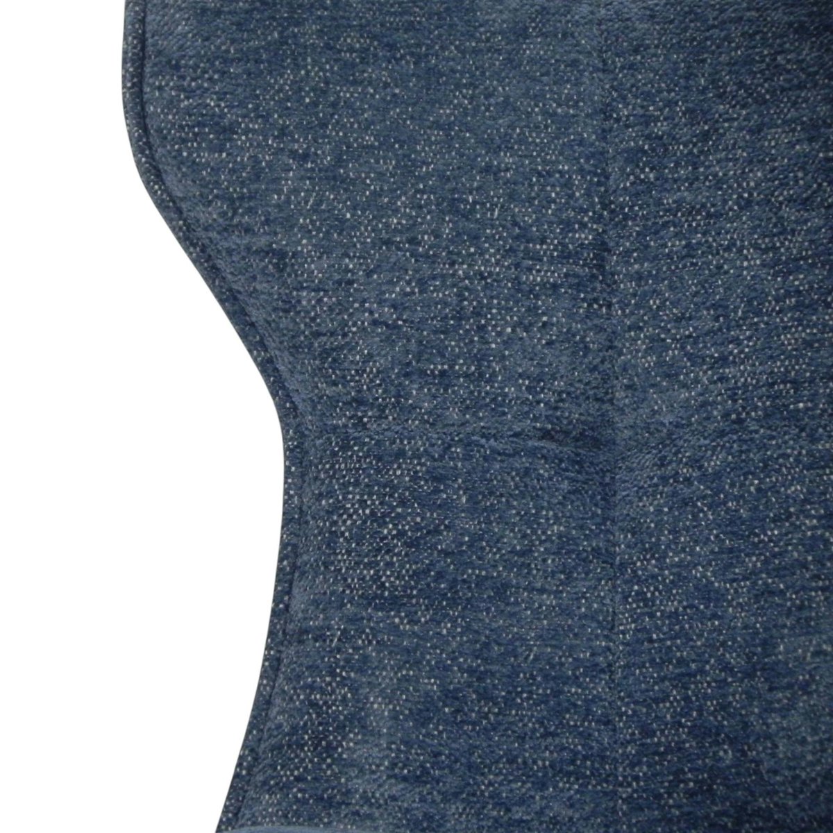 Chaise bleue pivotante en velours avec passepoil (lot de 2) LOMBARDIE bleu, PIER IMPORT