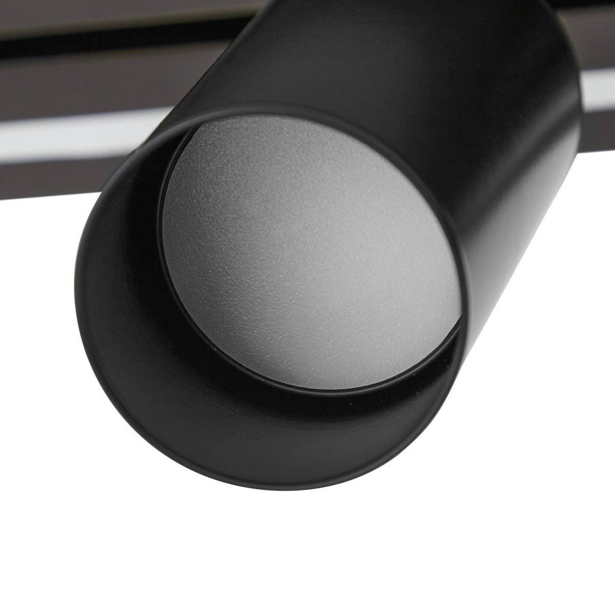 Plafonnier en bois moderneLED, Tiron bois foncé, noir, LUCANDE