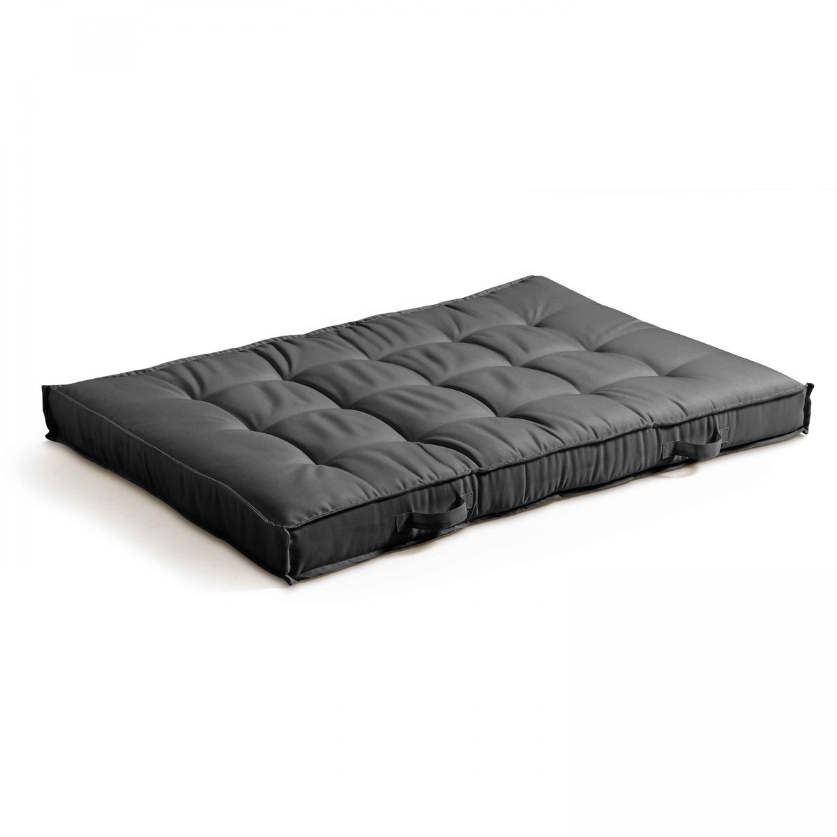 Coussin d'assise pour palette, 120 x 80 cm, modèle CUZCO gris, OVIALA