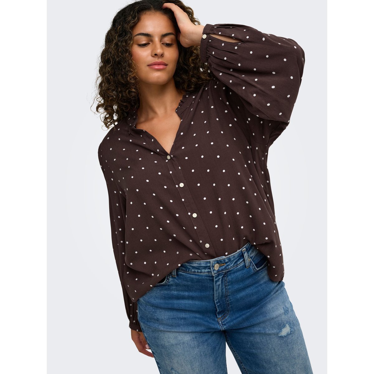 Chemise deep mahogany, ONLY CARMAKOMA