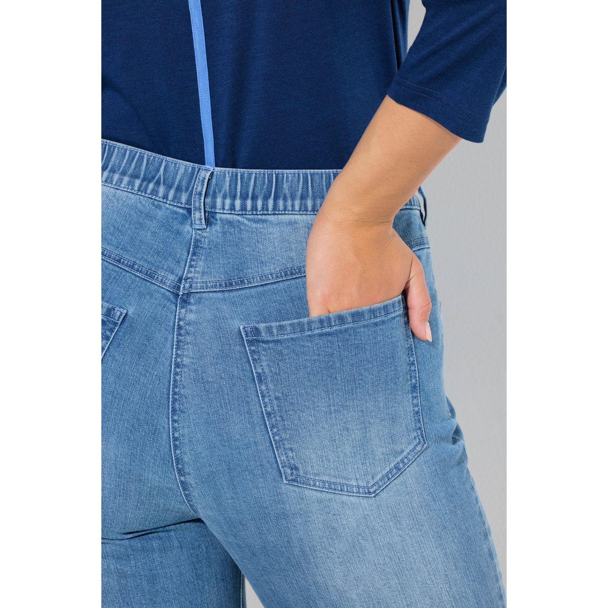Jean Mia, jambe droite et fine bleu jean, ULLA POPKEN
