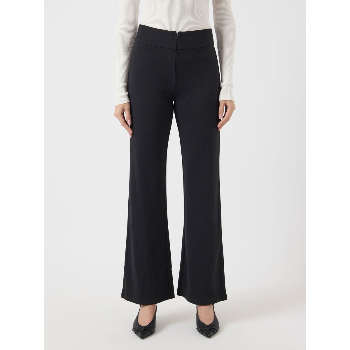 Pantalon À Jambe Ample black 1, YAS