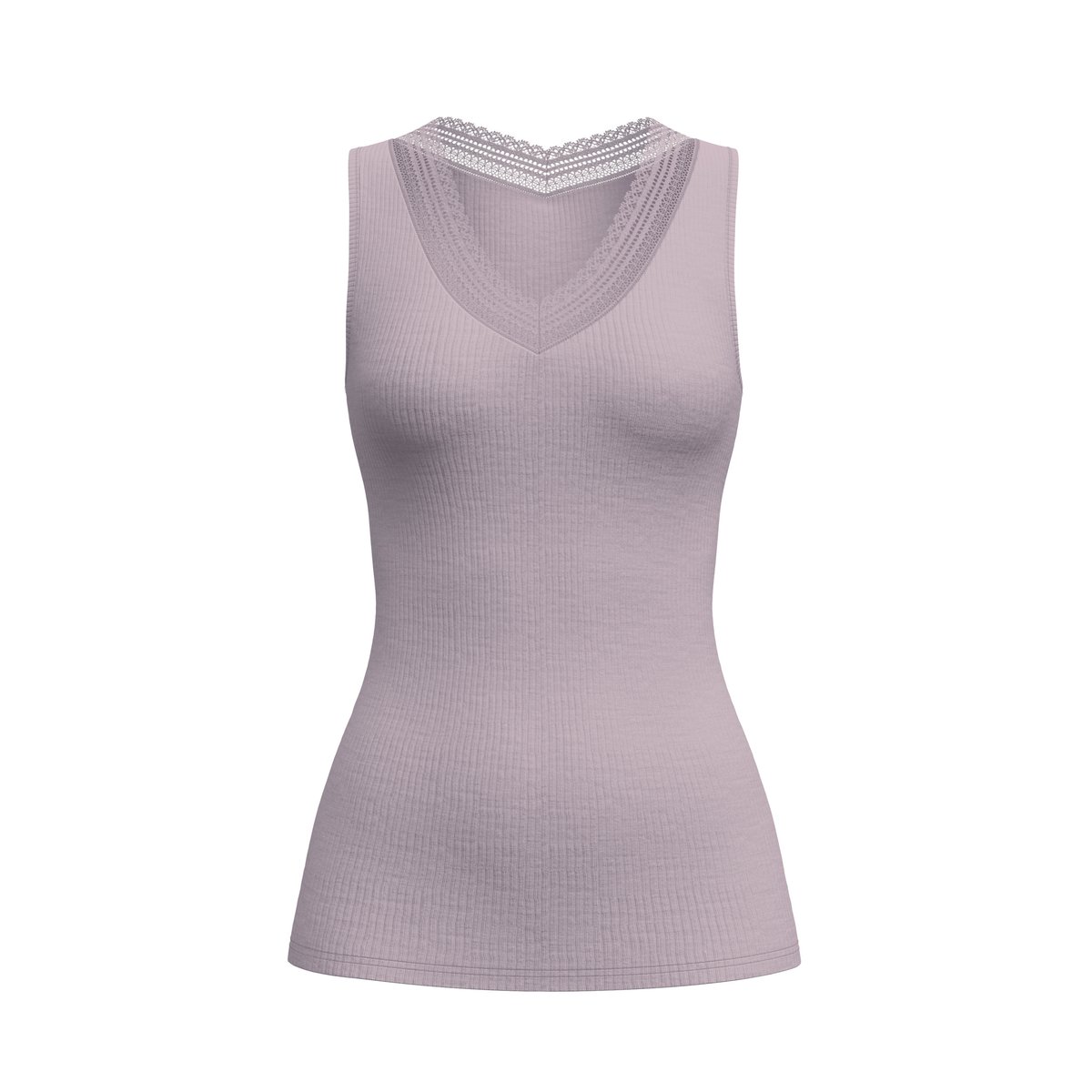 sans manches Laine SILKY WOOL JOY purple dove, CALIDA
