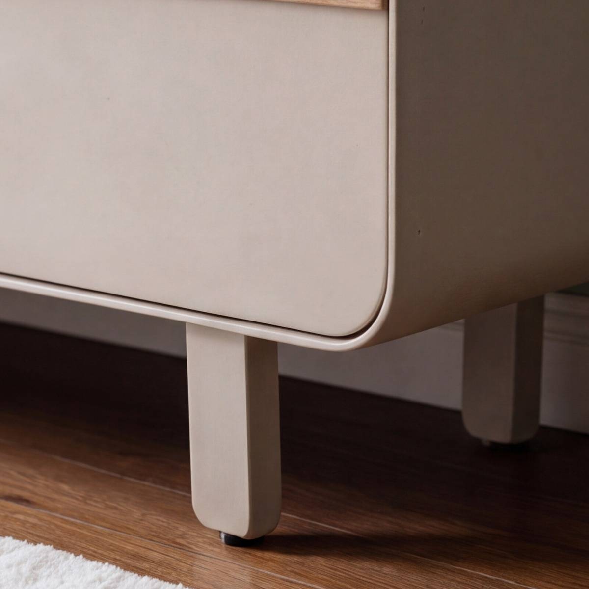 Meuble TV en bois de manguier KEZIA gris, MADE IN MEUBLES