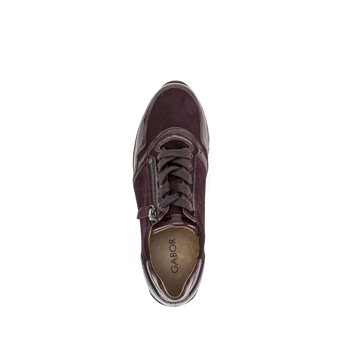 Baskets en cuir à talon compensé rouge, GABOR