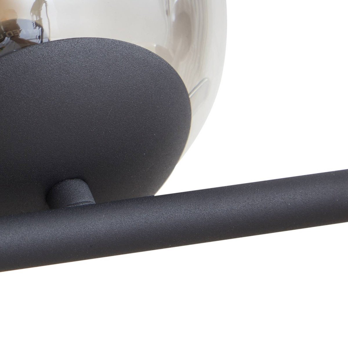 Suspension en métal moderne, Isamer noir, gris fumé, LINDBY
