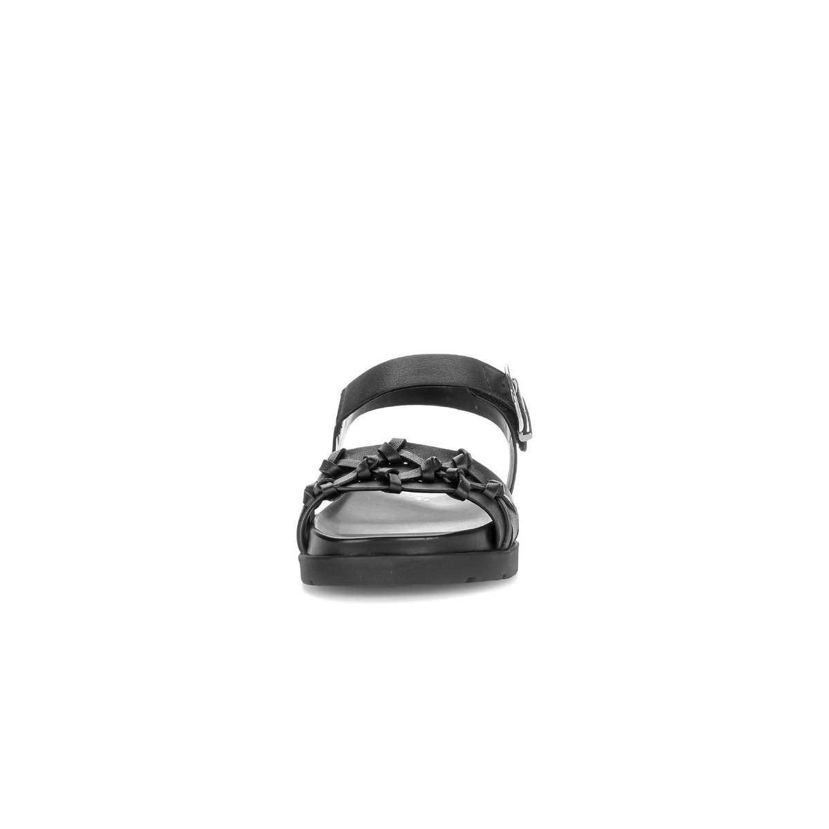 Sandales en cuir à talon compensé noir, GABOR