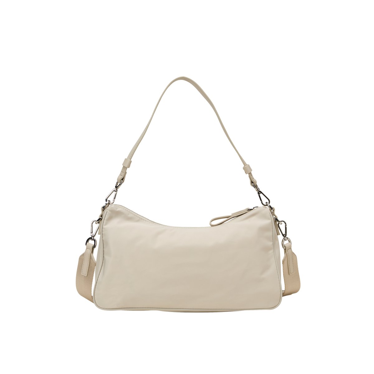 Sac à bandoulière medium en matériau recyclé gris clair, MARC O'POLO