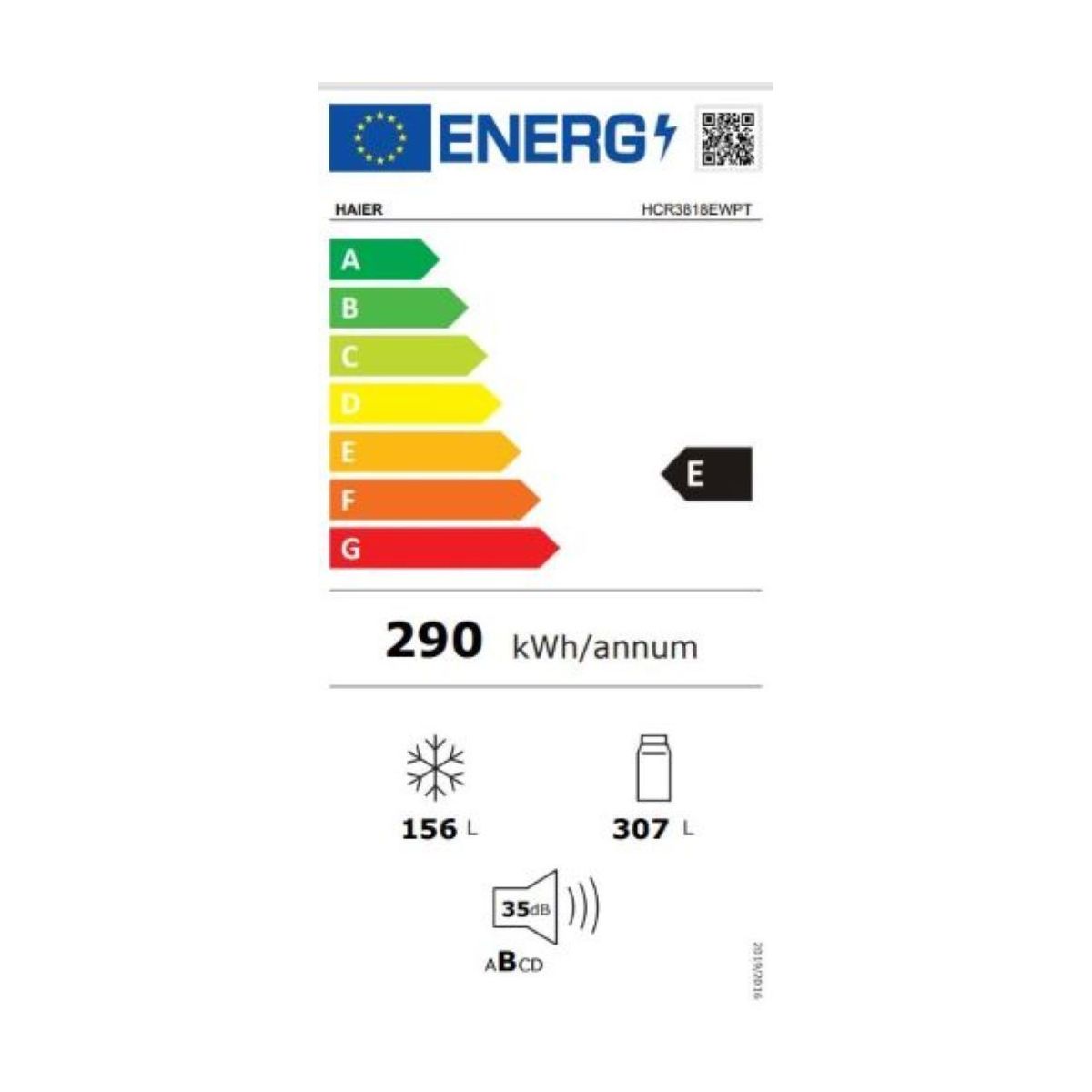 Réfrigérateur multi portes HCR3818EWPT couleur unique, HAIER
