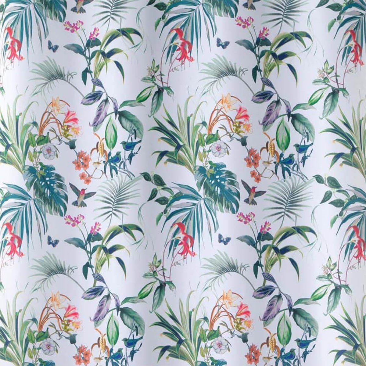 Rideau à œillets 140x260 Féerie blanc blanc, DECORATIE