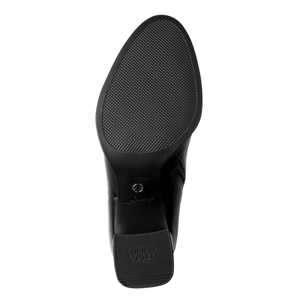 Bottes en cuir noir, TAMARIS