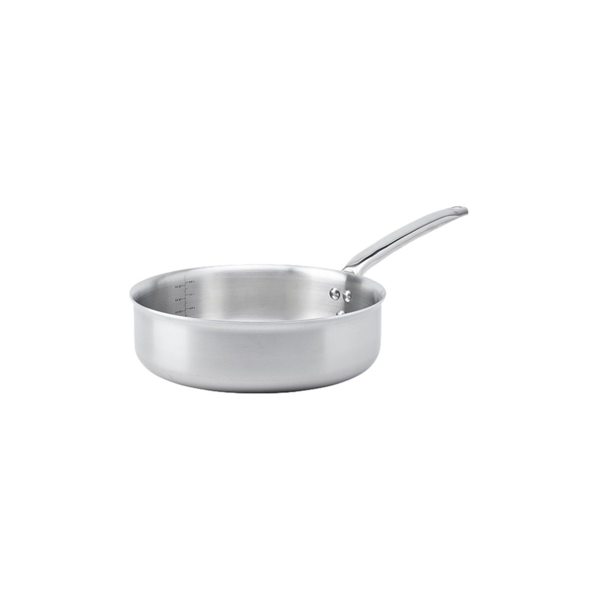 Sauteuse bords droits alchimy inox ø24 cm gris, DE BUYER