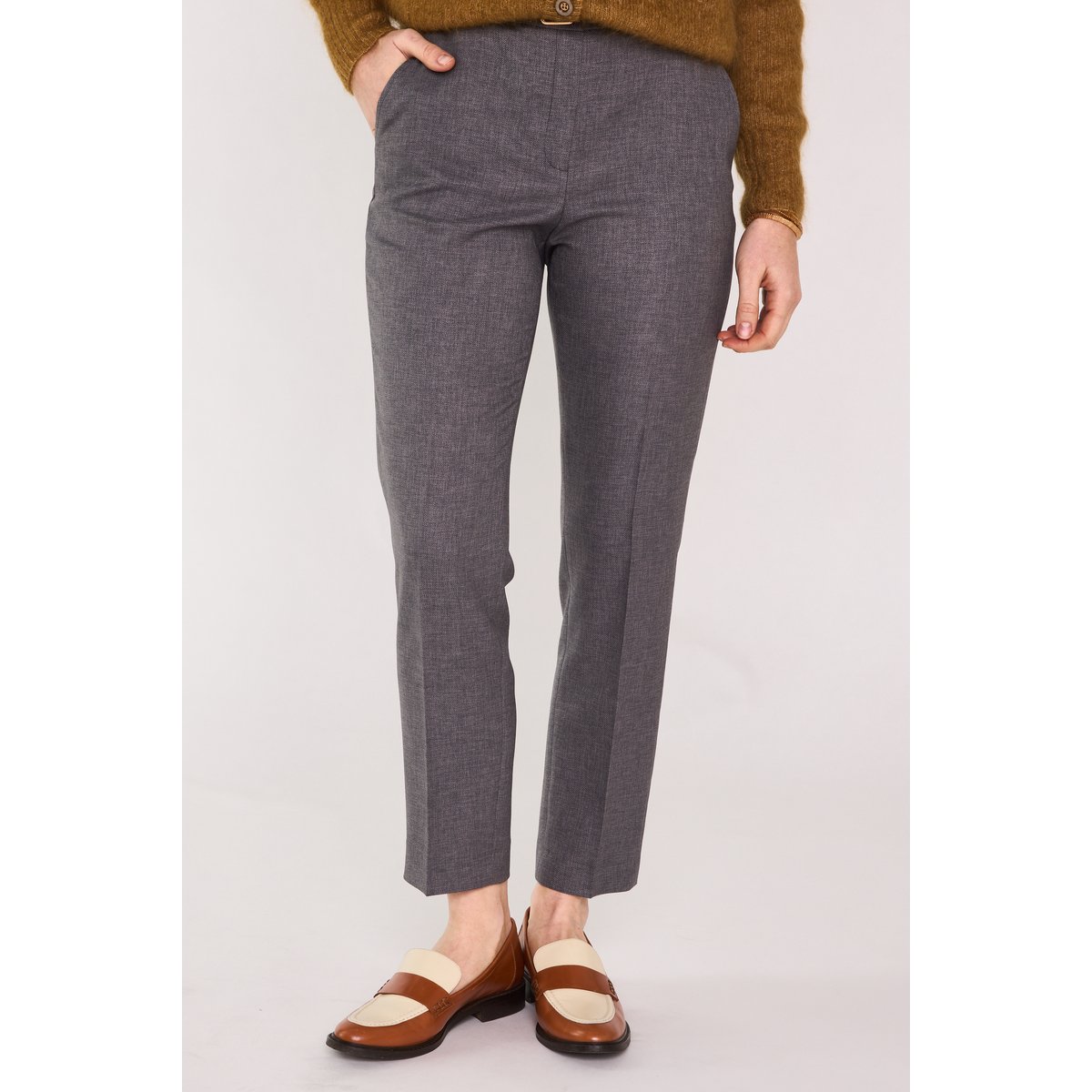 Pantalon cigarette FELIX gris souris, Maison 123