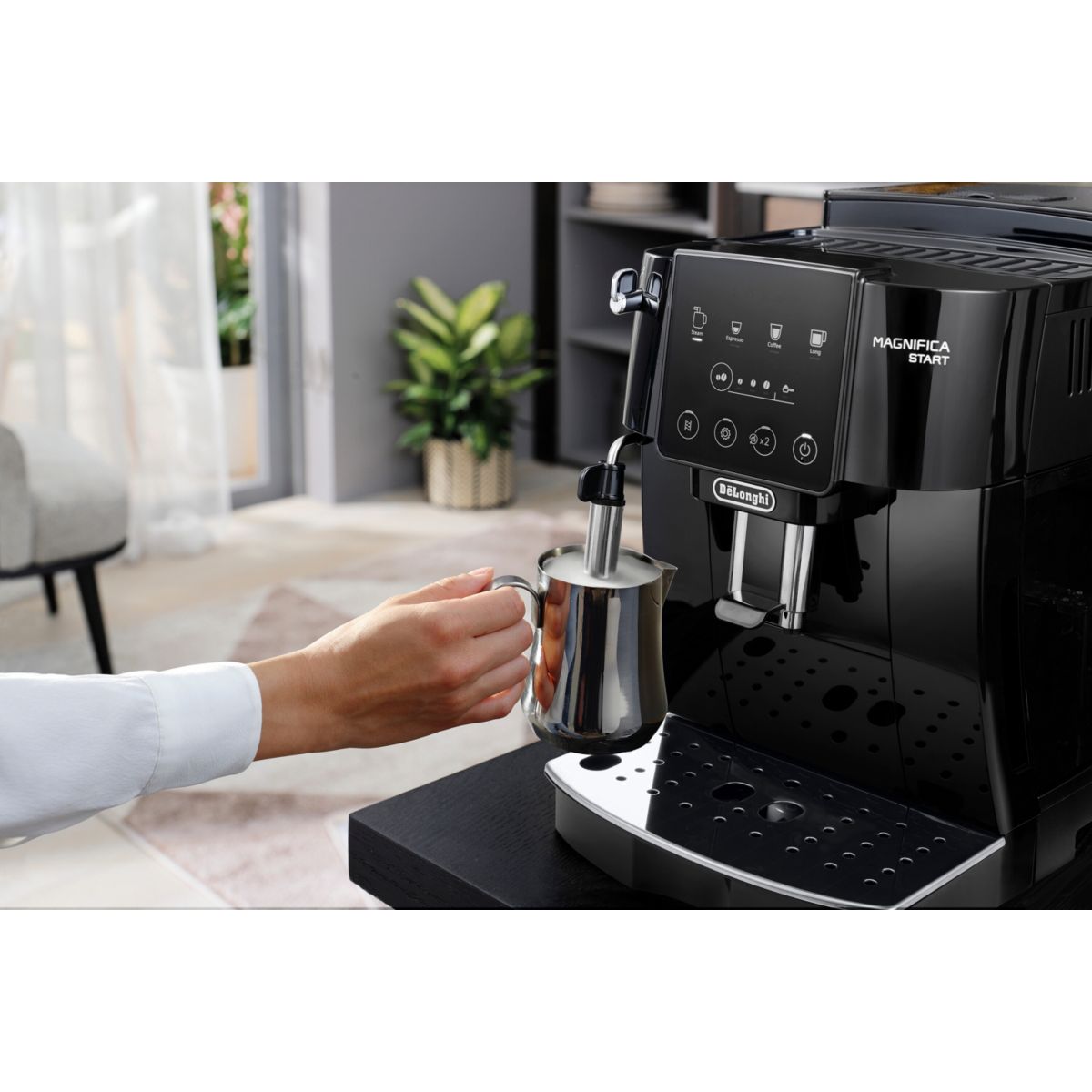 Expresso Broyeur Magnifica Start FEB22.21.B noir couleur unique, DELONGHI