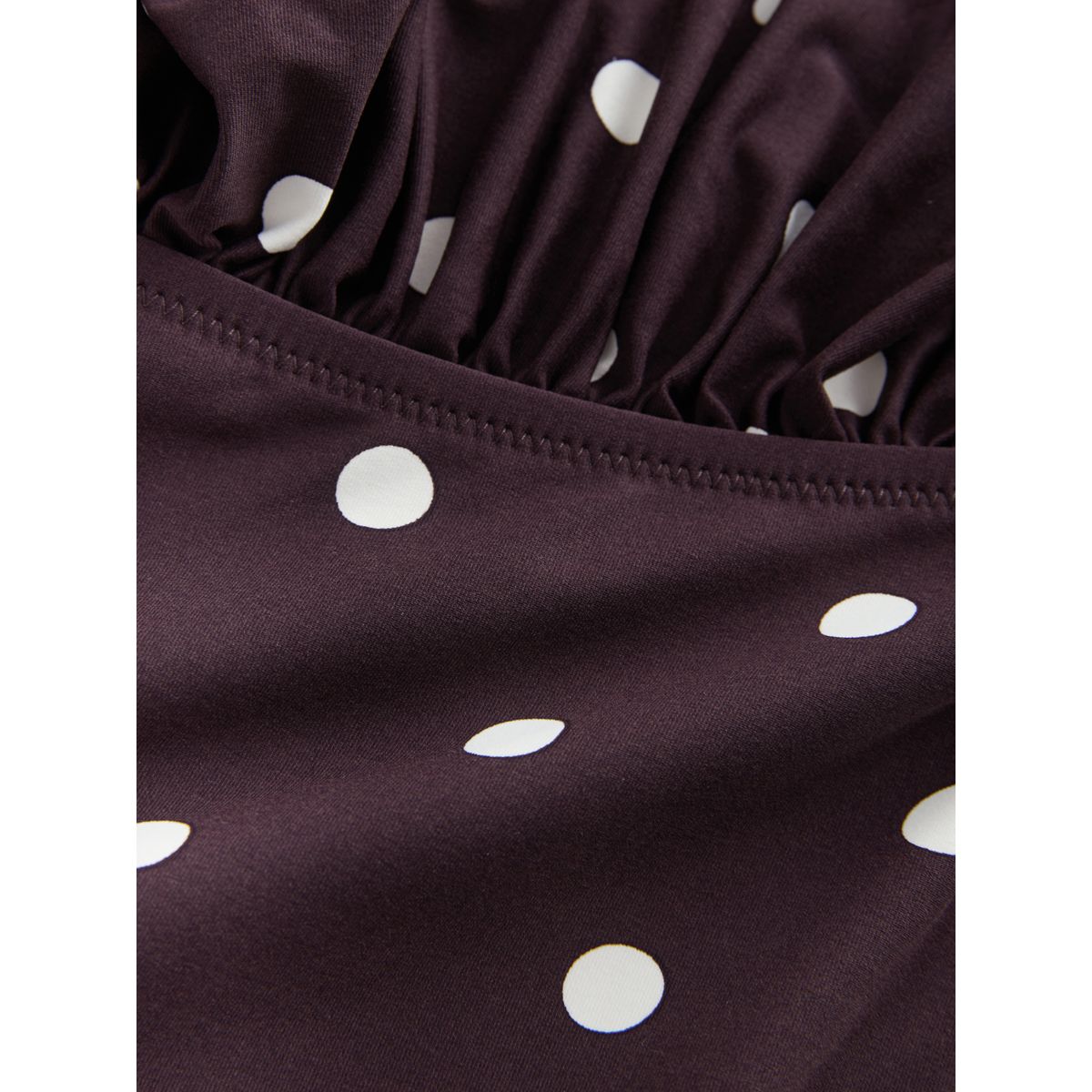 Maillot de bain cache-cؔœur effet ventre plat tache brun chocolat/crème, NEXT