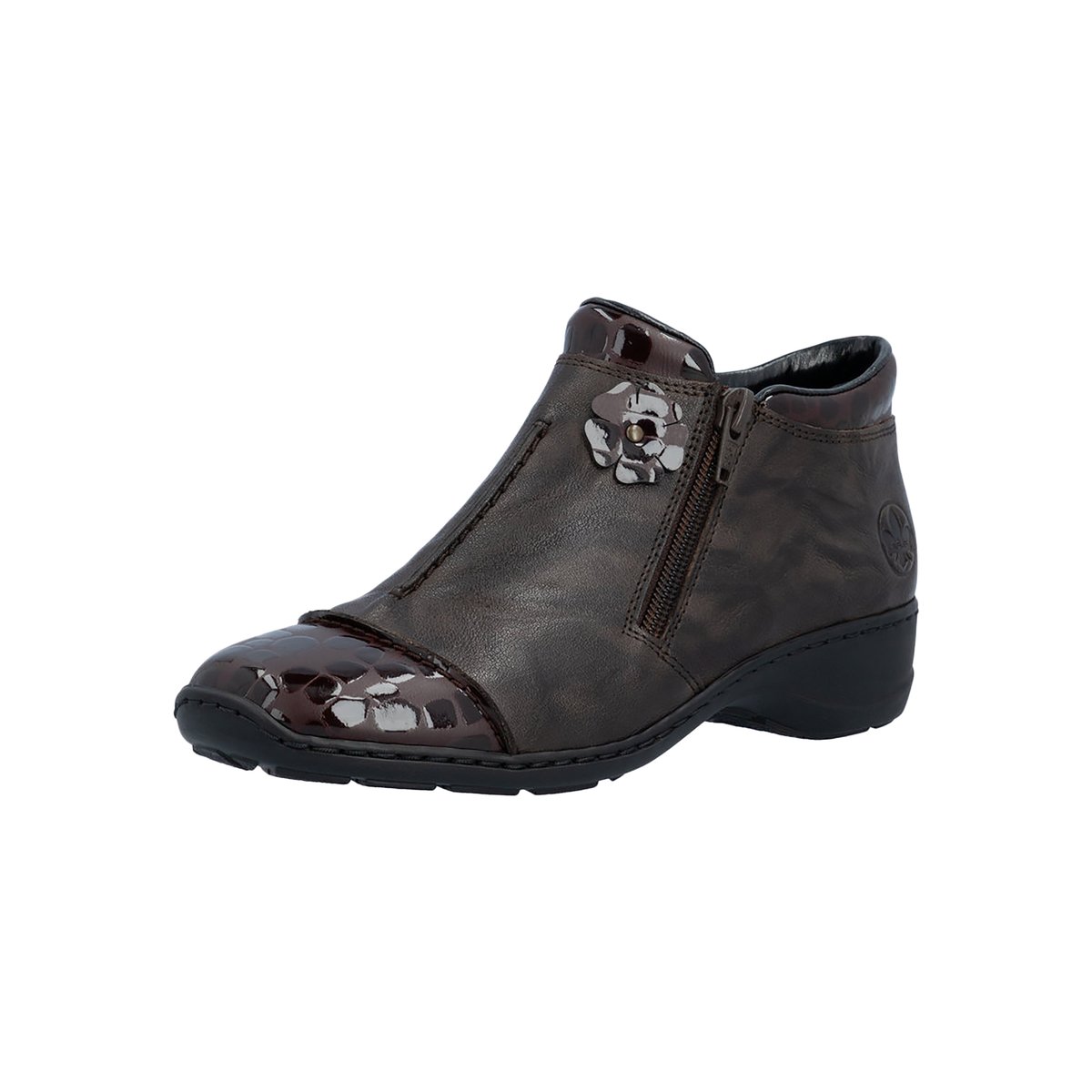 Boot Cuir Flowerrido marron, RIEKER