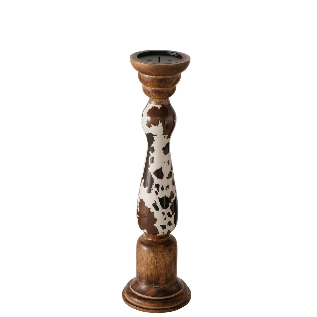 Grand bougeoir en bois de manguier montana 12.5x12.5x45cm bois, WADIGA