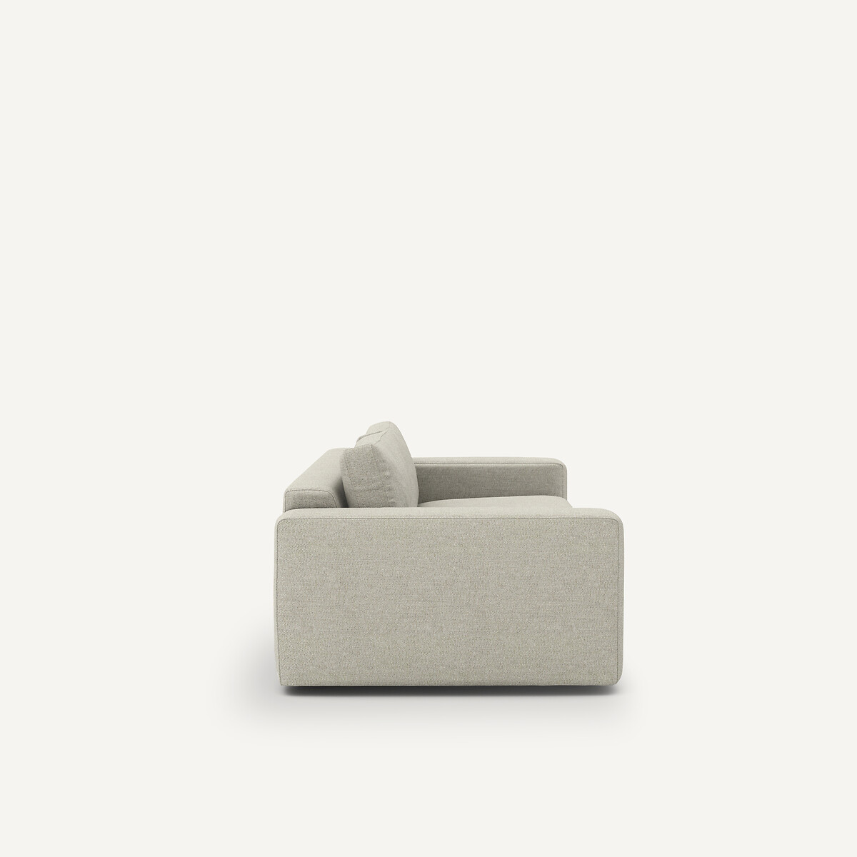 Sofá de 3 o 4 plazas, tejido tweed, SKANDER marfil, AM.PM