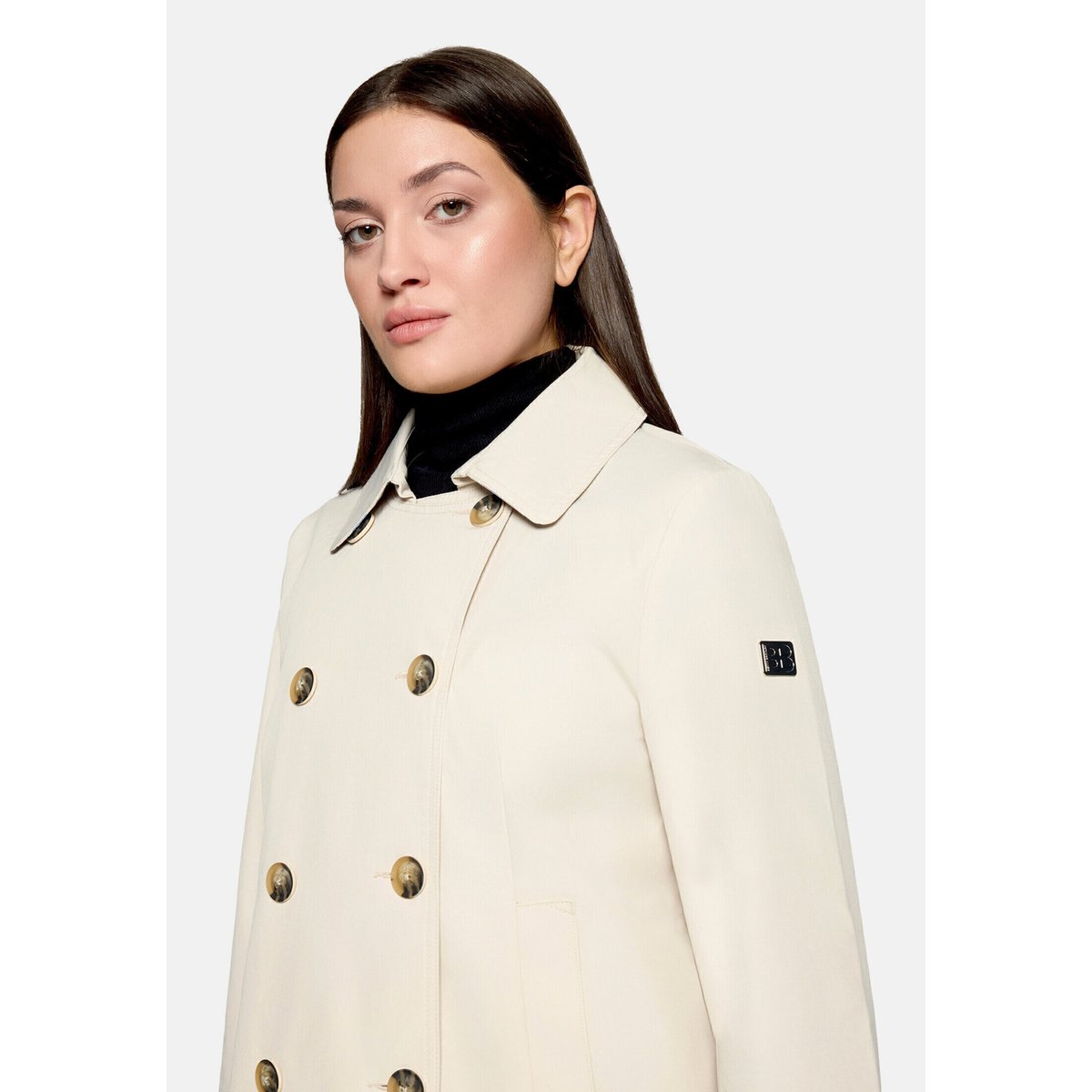 Manteau court à col white sand, BETTY BARCLAY