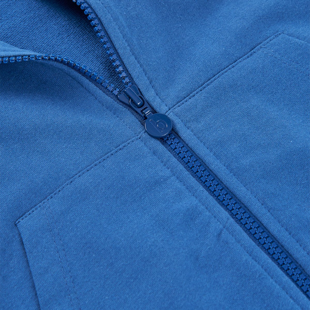 Veste enfant capuc coton bleu, BOBOLI