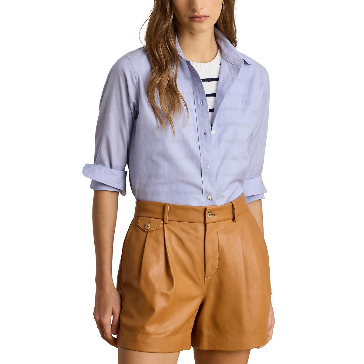 Chemise à manches longues bleu ciel, LAUREN RALPH LAUREN