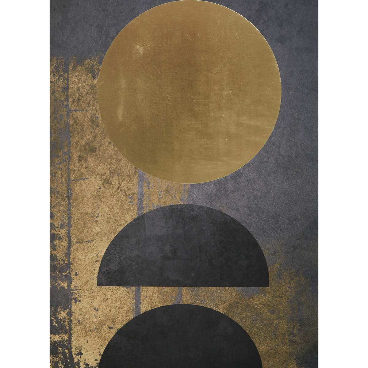 102.6cmx142.6cm Black and Gold Foil Abstract Canvas black, FIFTY FIVE SOUTH