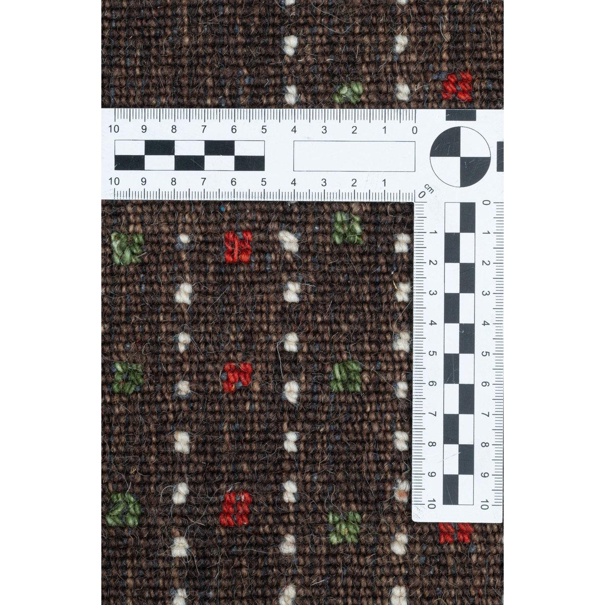 Tapis en laine vierge tissé à la main marron, THEKO