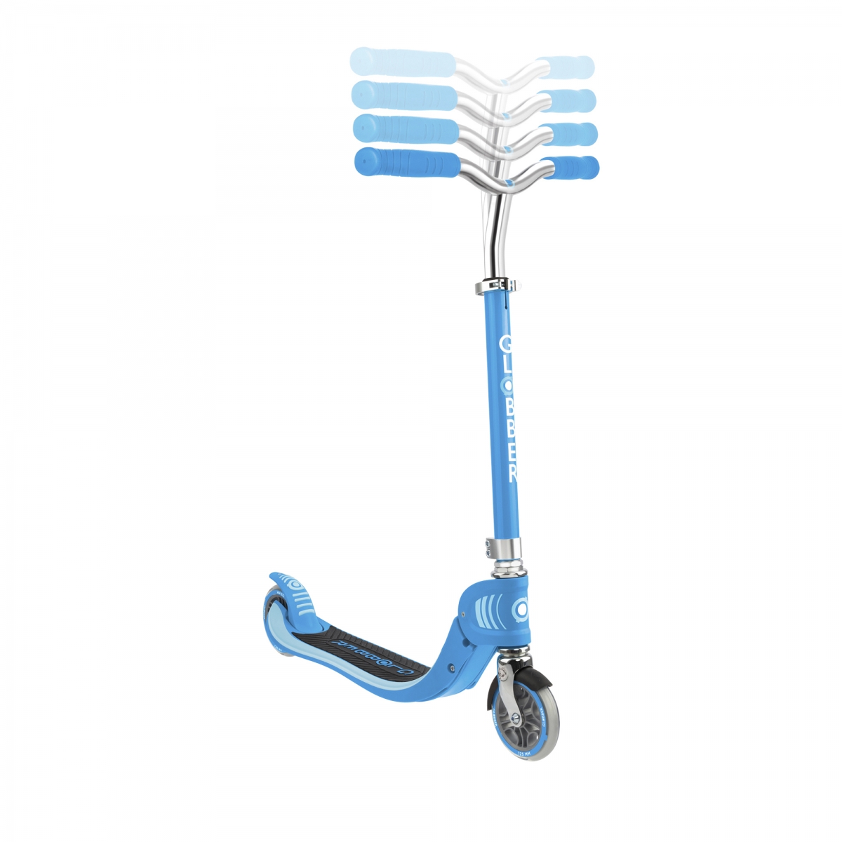 Trottinette 2 roues FLOW FOLDABLE 125 V2 bleu ciel, GLOBBER