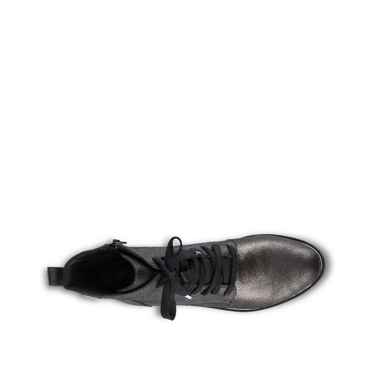 Boots cuir à lacets Mathilde argent, LES TROPEZIENNES PAR M.BELARBI