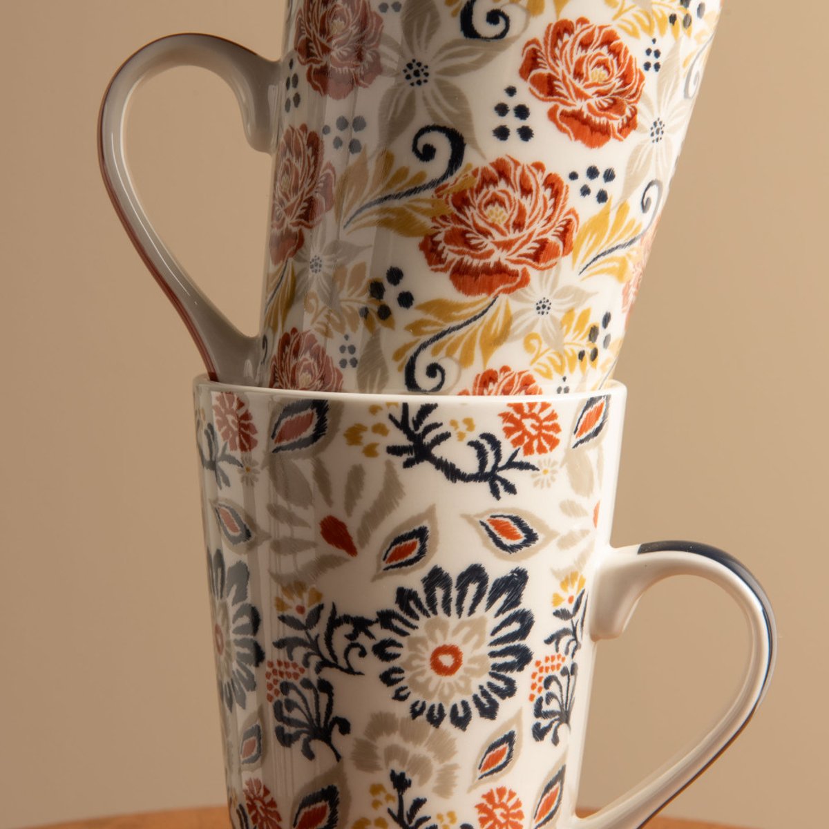 Coffret de 2 mugs Ornella 46 cl - ORNELLA multicolore, TABLE PASSION
