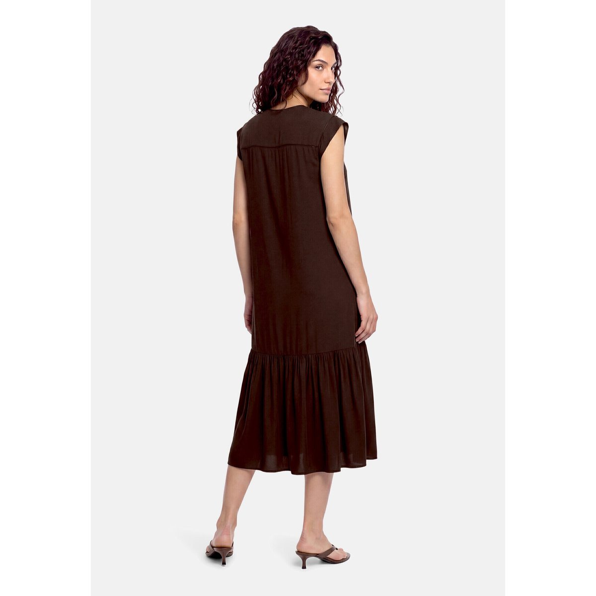 Robe casual à manches à ailettes molé, CARTOON