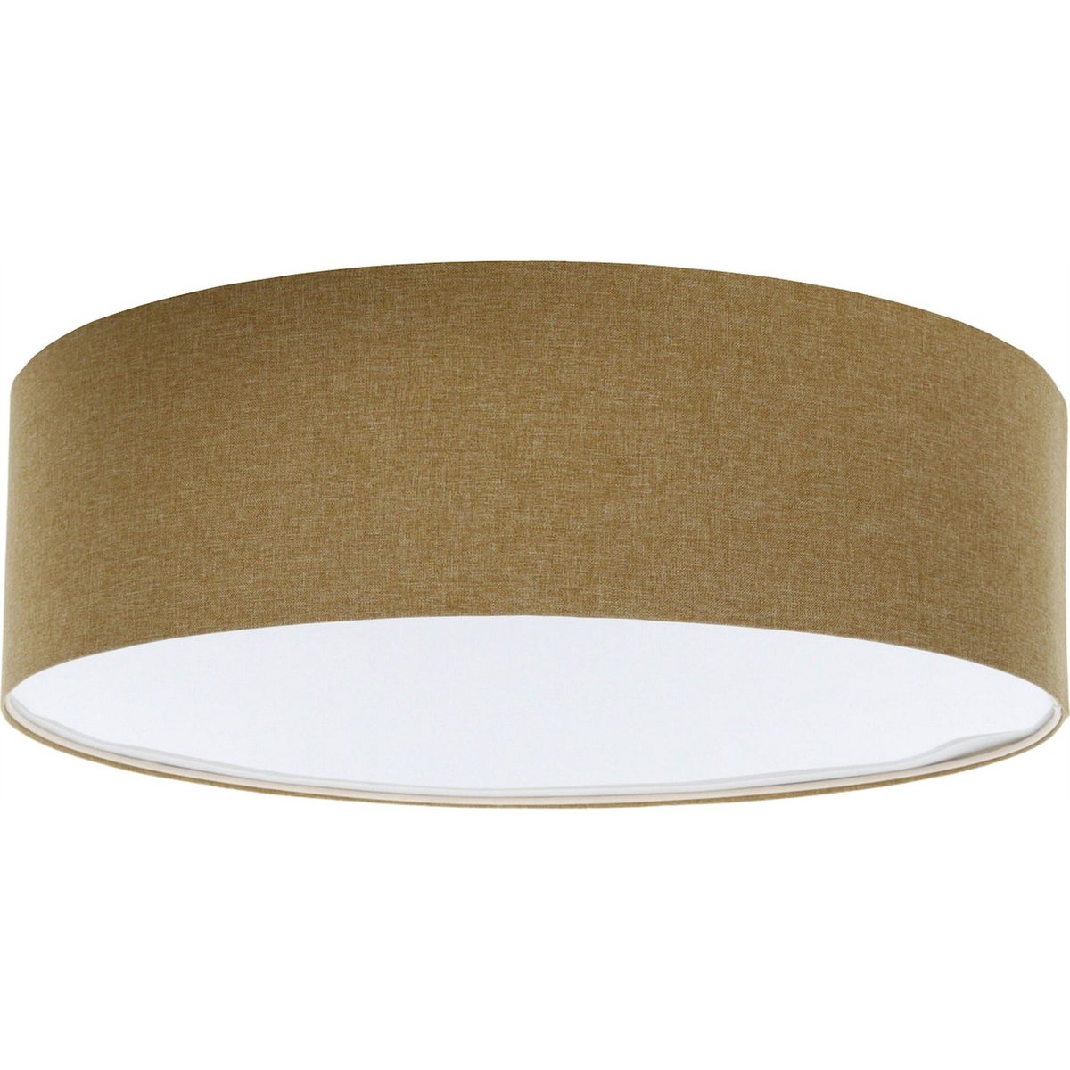 Plafonnier rond en tissu effet structuré Boho Elegant marron beige tissu structuré élégant, BPS KONCEPT