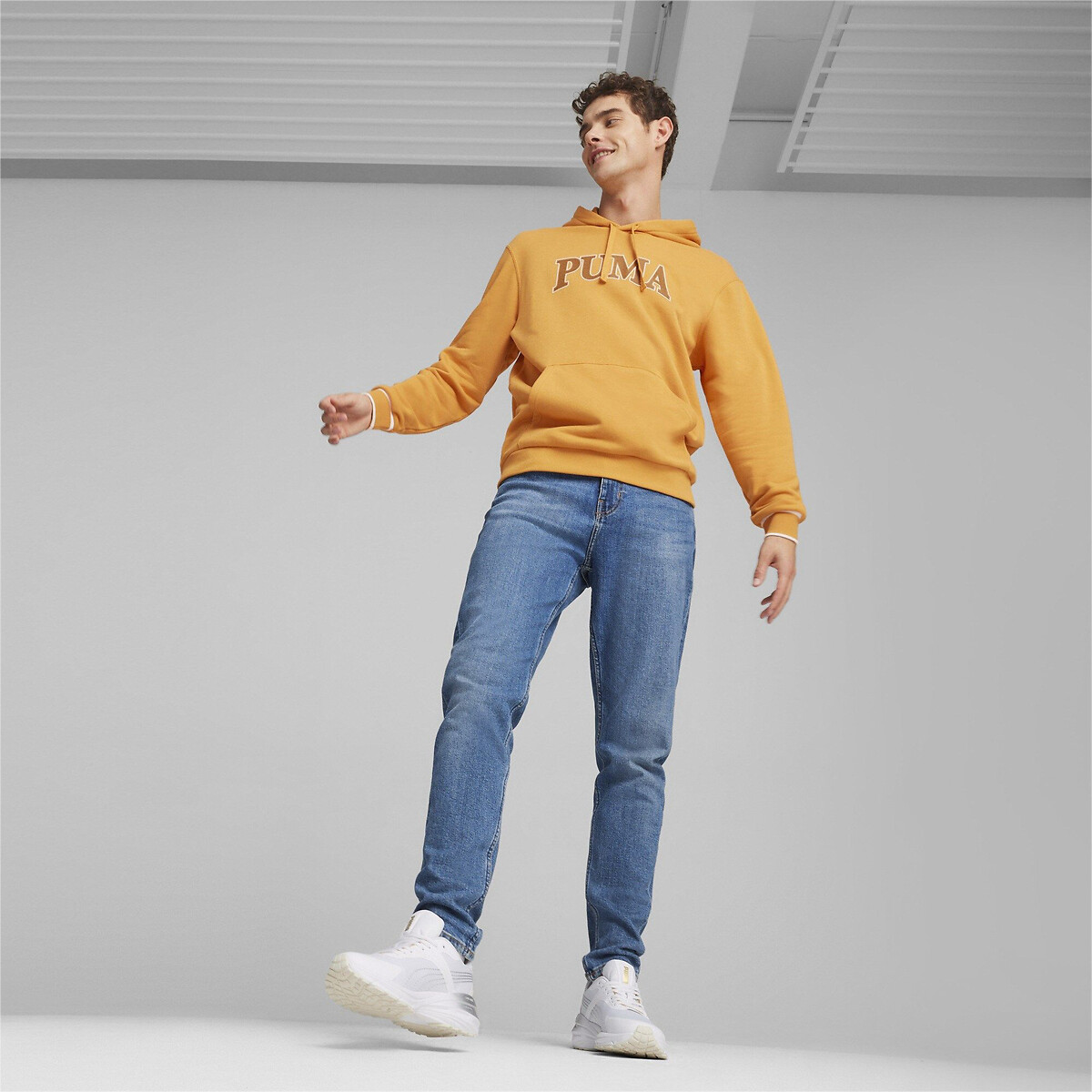 Sweat à capuche Squad orange, PUMA