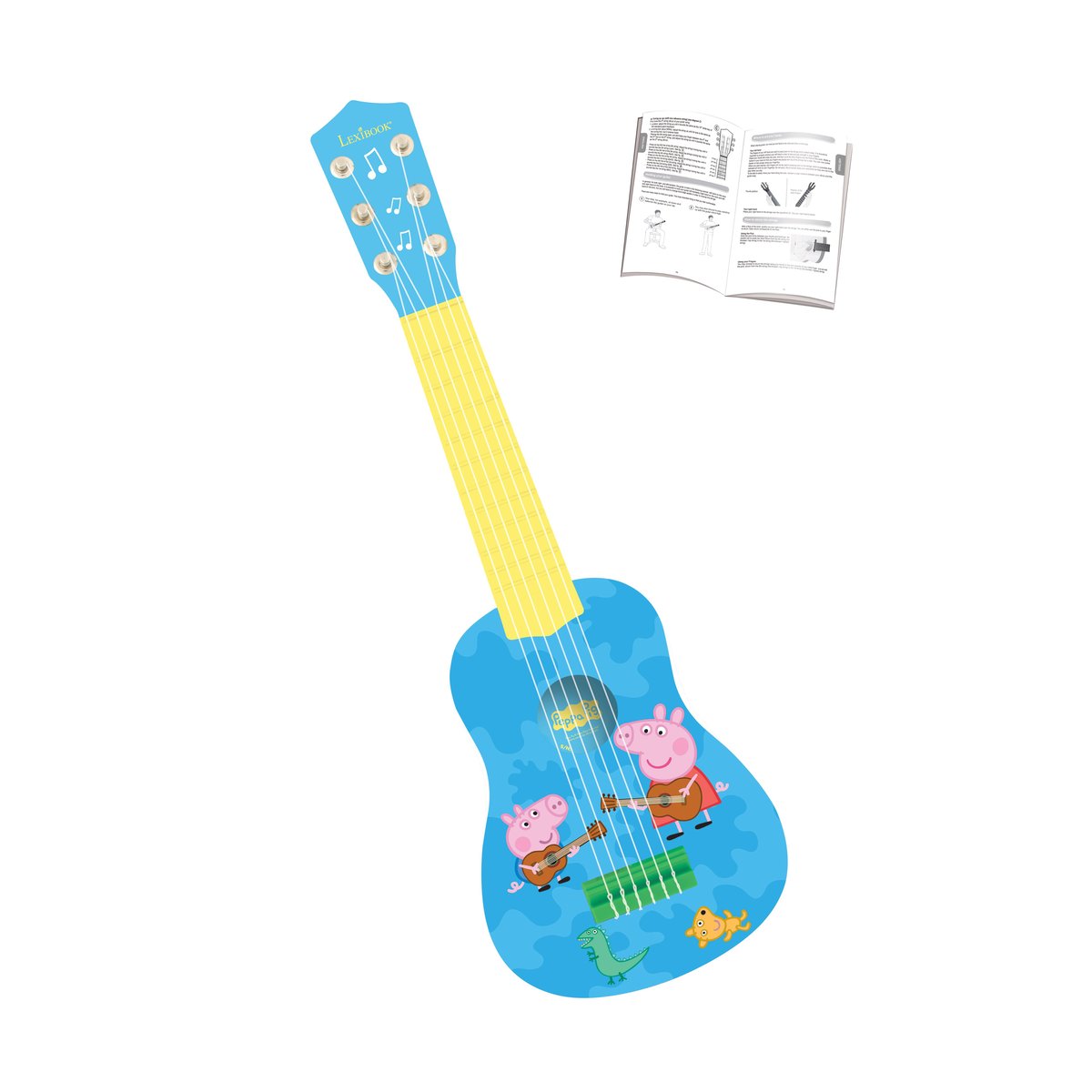 Ma première guitare Peppa Pig bleu, LEXIBOOK