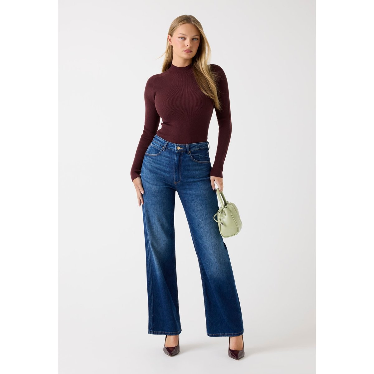 Jean Relaxed Jambe Large bleu, GUESS