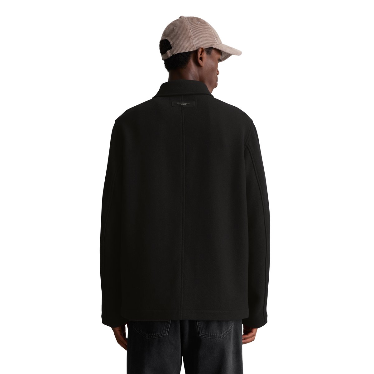 Veste en laine coupe classique en laine mélangée contenant des fibres recyclées noir, MARC O’POLO DENIM