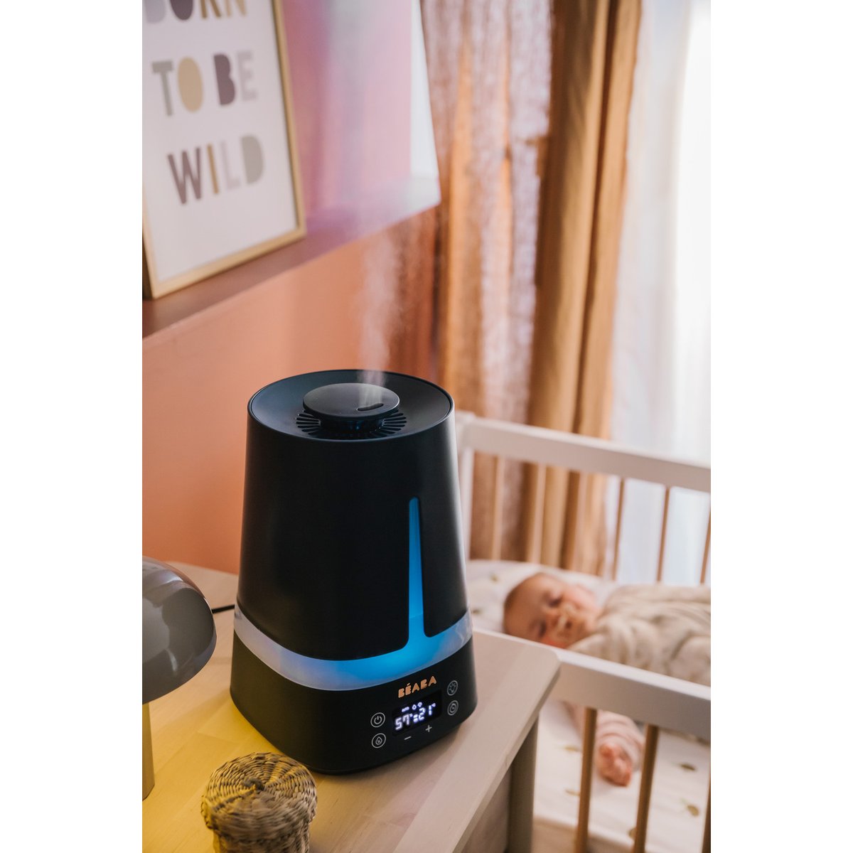 Humidificateur d'air bleu nuit, BEABA